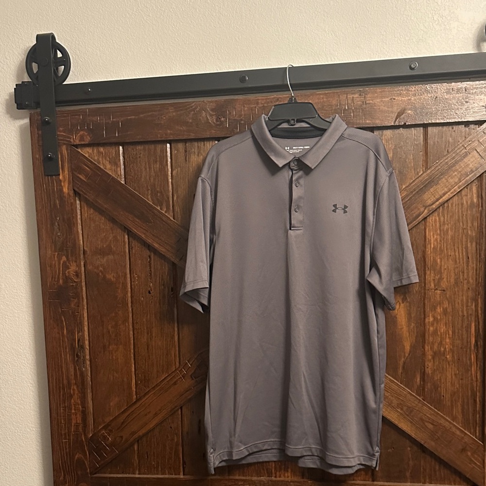 Under Armour Men's Charcoal Polo Shirt